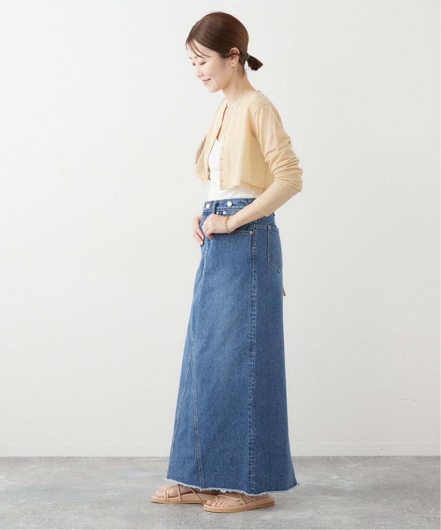 JANE SMITH/ジェーンスミス】 13.4OZ DENIM ロングスカート（デニム 