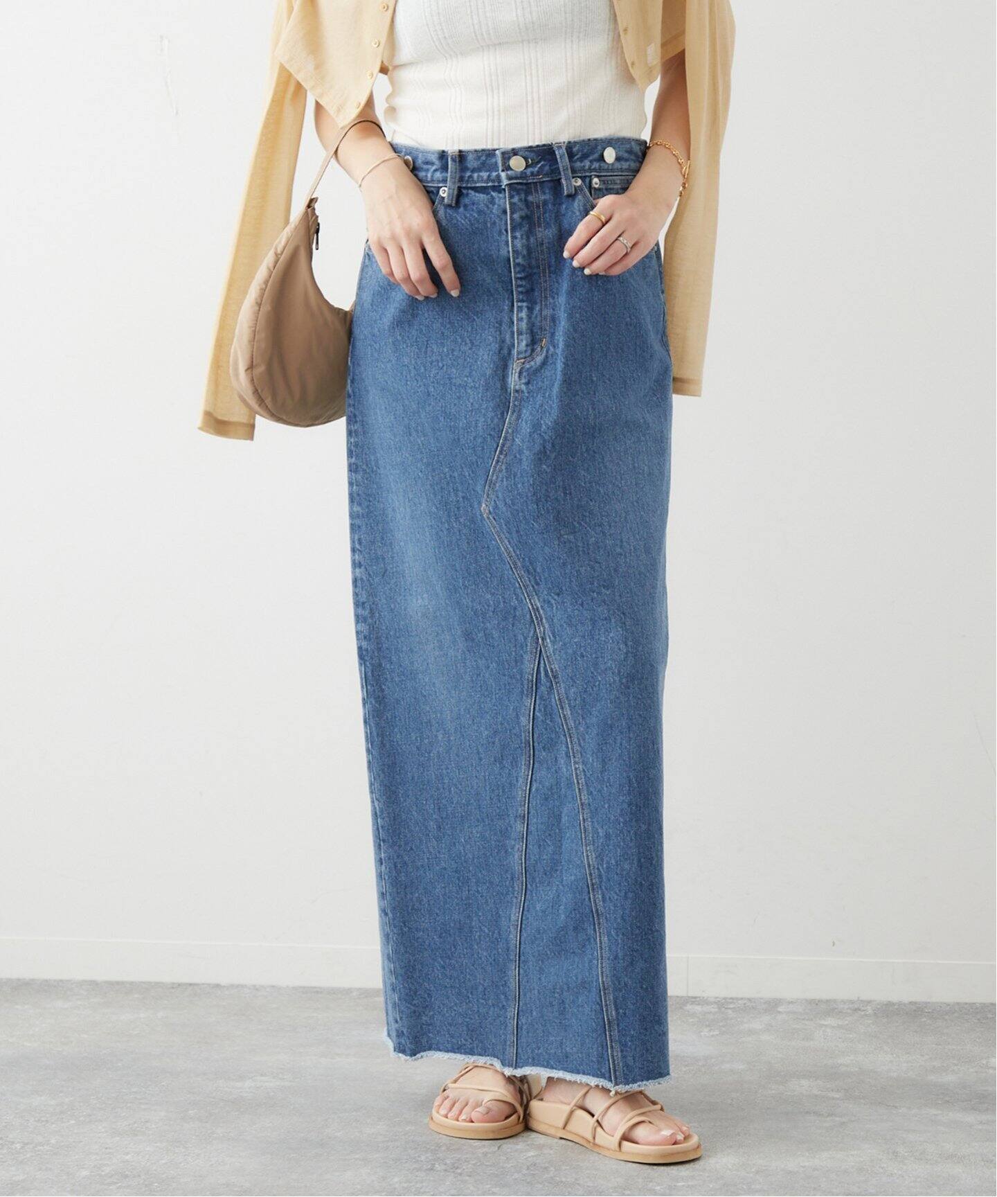 JANE SMITH/ジェーンスミス】 13.4OZ DENIM ロングスカート（デニム 
