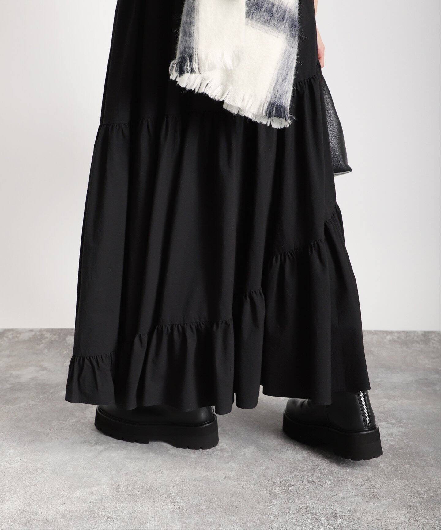 エスカルゴギャザーマキシスカート（その他スカート）｜VERMEIL par  