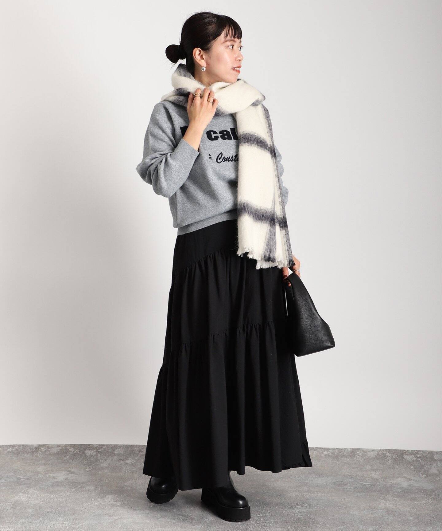 エスカルゴギャザーマキシスカート（その他スカート）｜VERMEIL par  