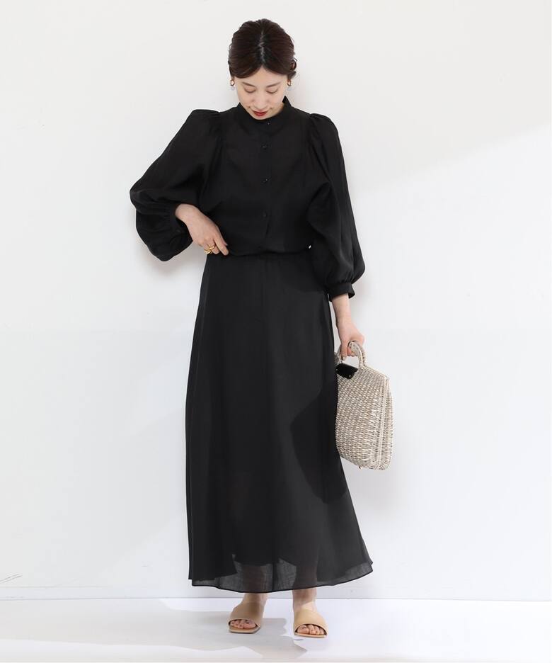 クリアラミースカート（ロング・マキシ丈スカート）｜VERMEIL par iena  