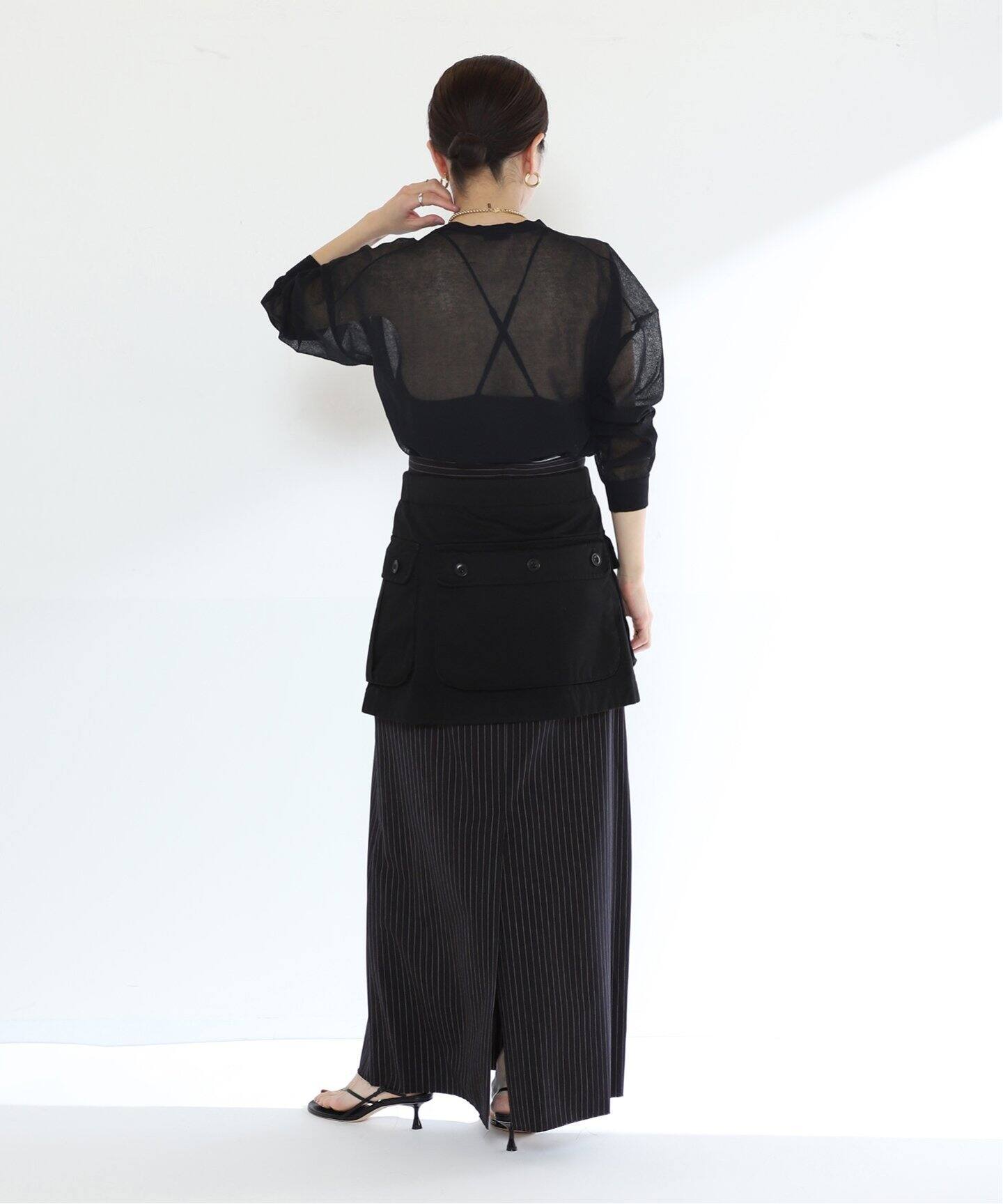 INSCRIRE/アンスクリア】Twill Unility Pocket Skirt（その他スカート