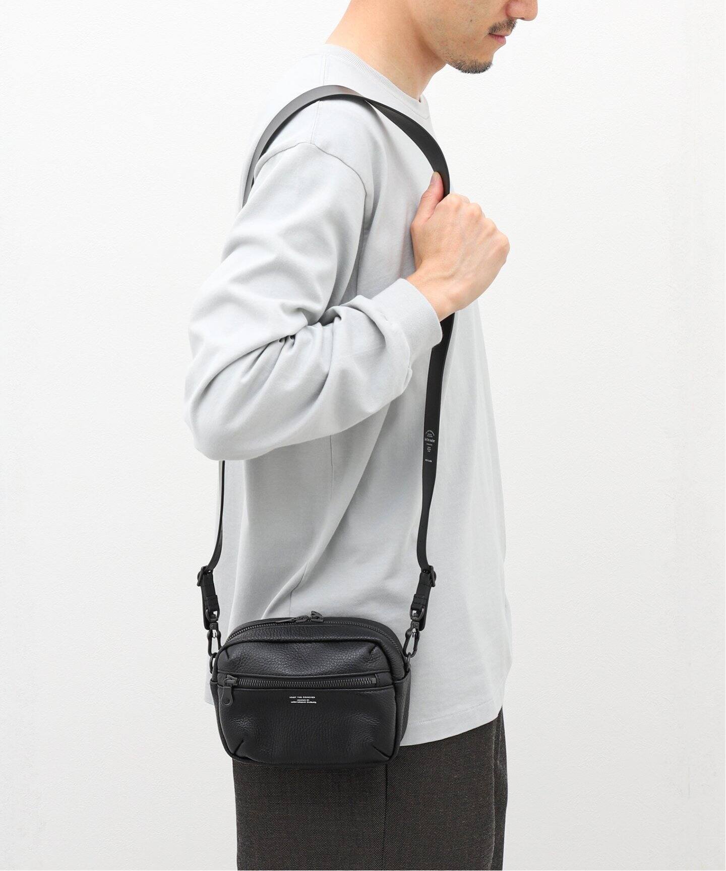 FOOT THE COACHER / フットザコーチャー 】Leather Pouch Shoulder Bag 