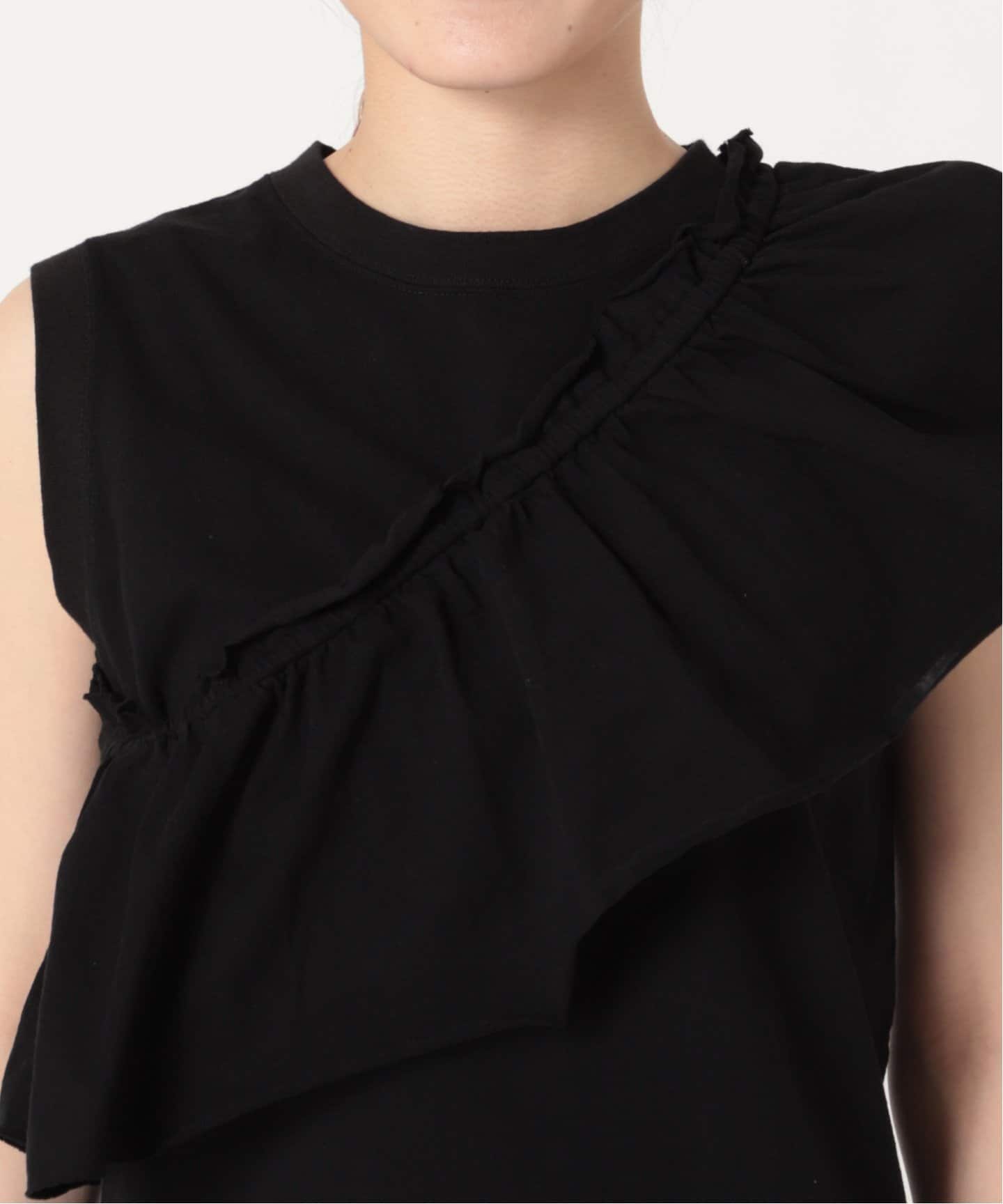 BAND SLEEVE TANK：カットソー（Tシャツ／カットソー