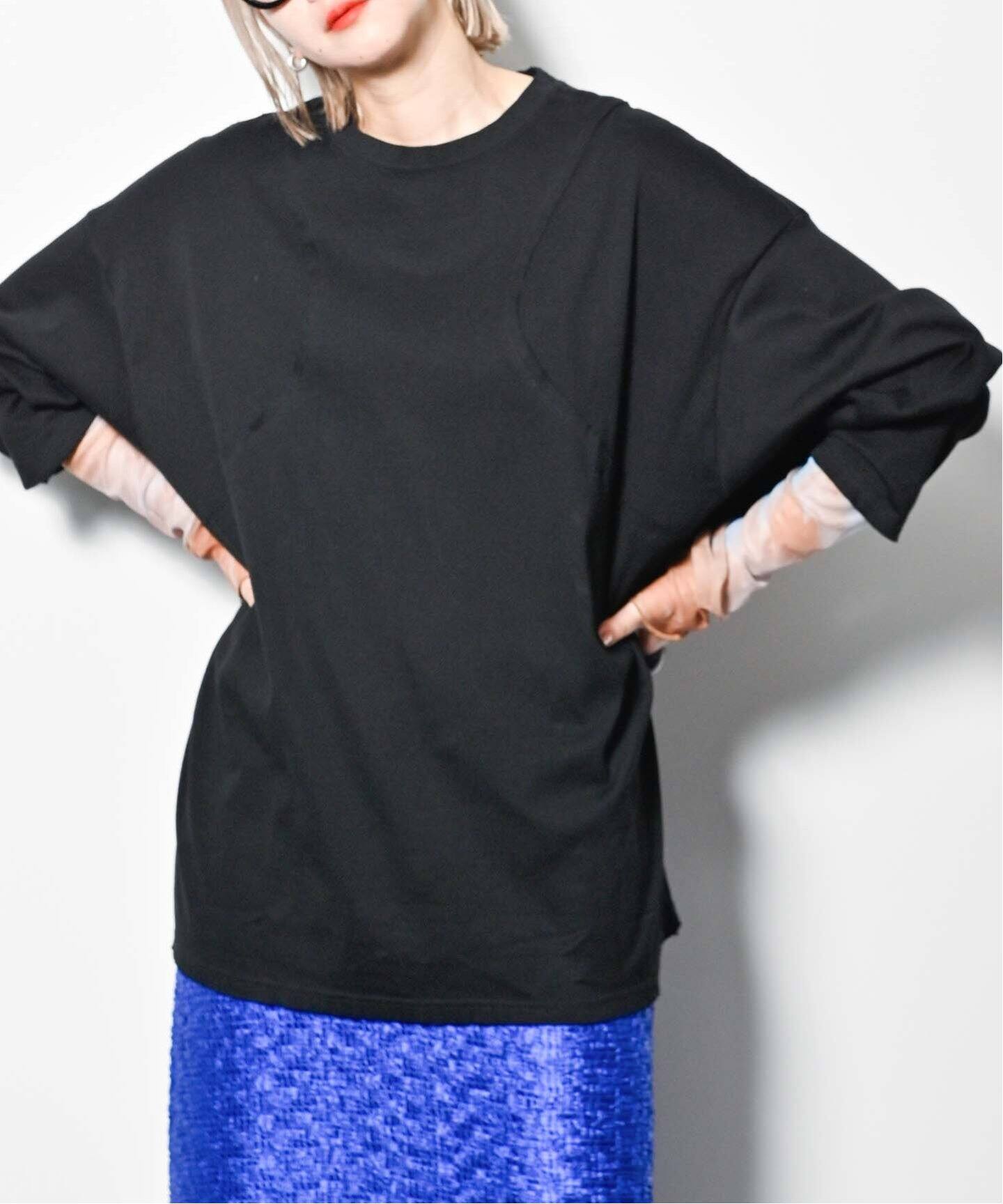 COTTON DAMAGE PULLOVER：カットソー（Tシャツ／カットソー  