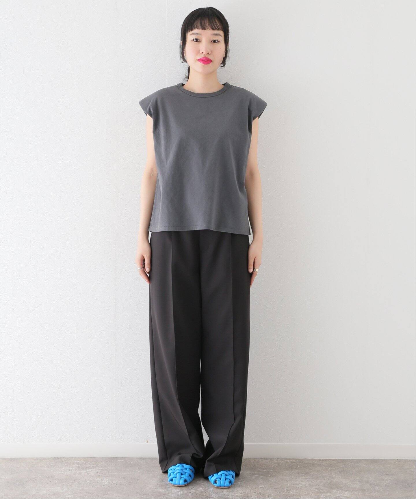 KURO/クロ】別注POWER SHOULDER N/S Tシャツ（Tシャツ 