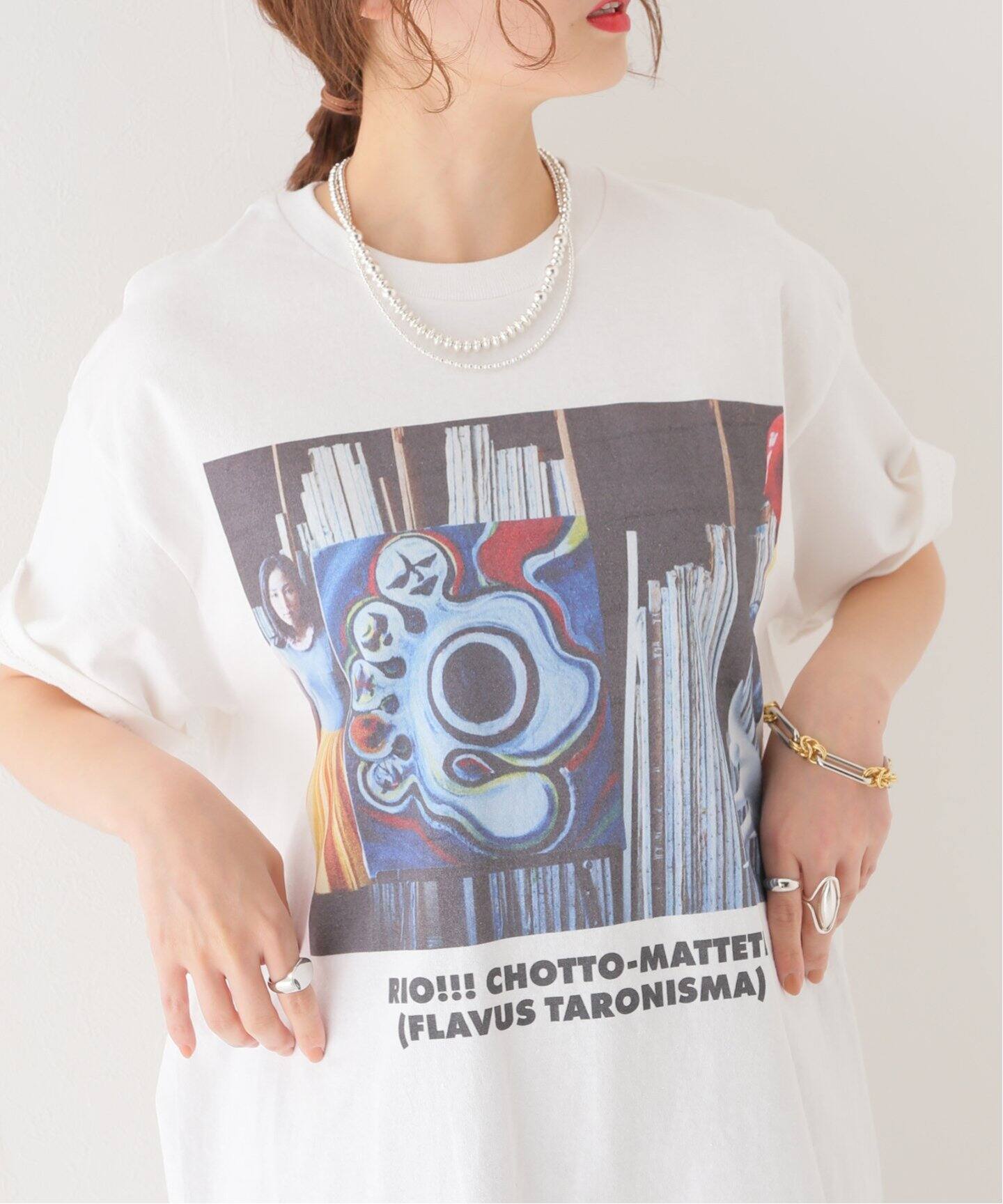 TANGTANG/タンタン】GASA TARO/RIOCHOTTO-MATETE：Tシャツ（Tシャツ 