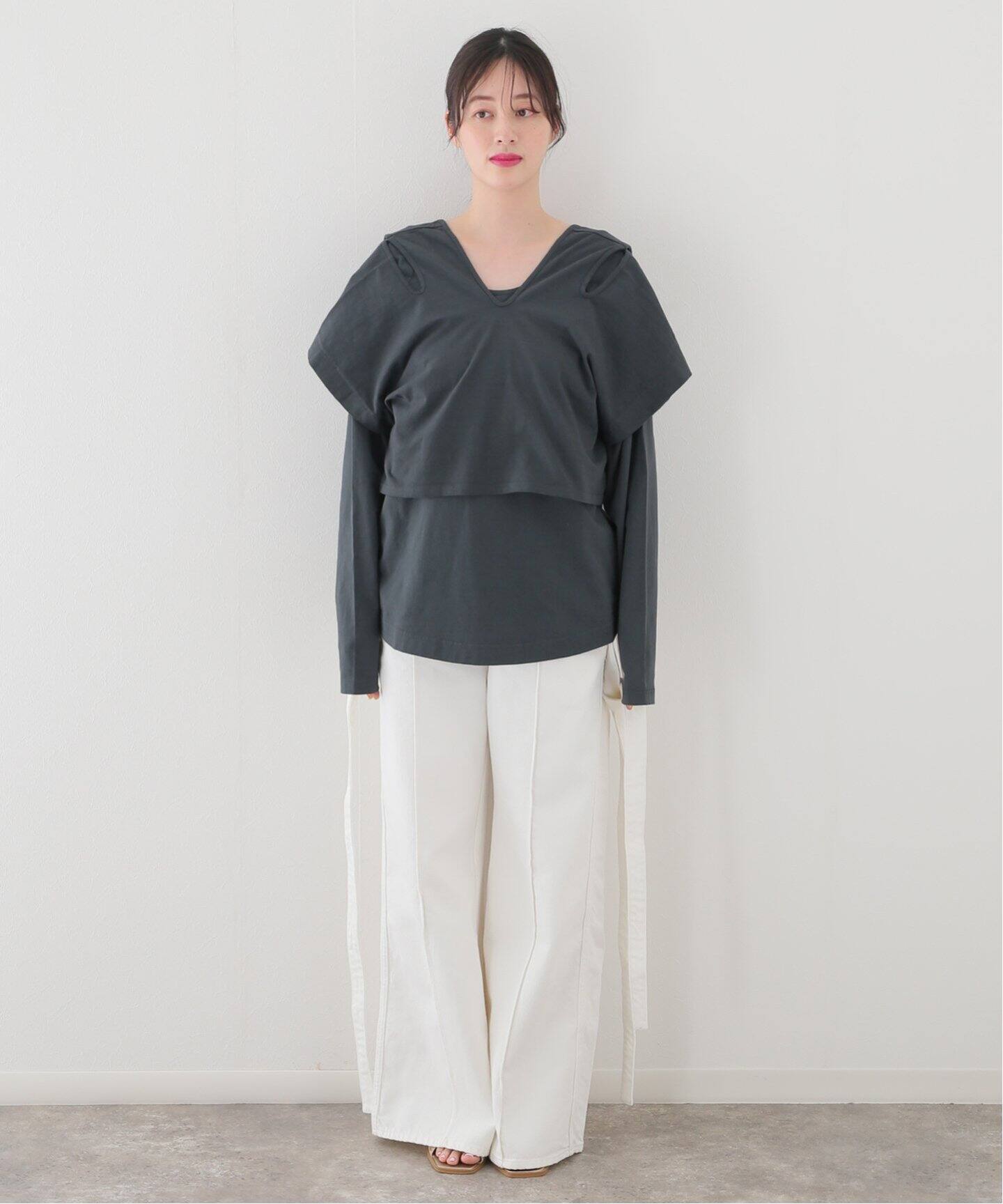 R JUBILEE/アール ジュビリー】LAYERED TEE：カットソー（Tシャツ  