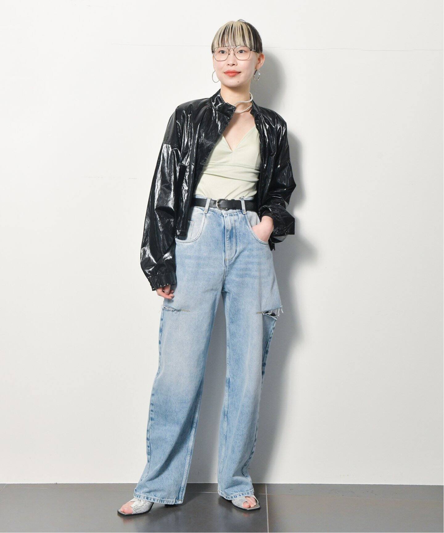 SAYAKADAVIS/サヤカデイヴィス】M-Strap Bra Cami：キャミソール  