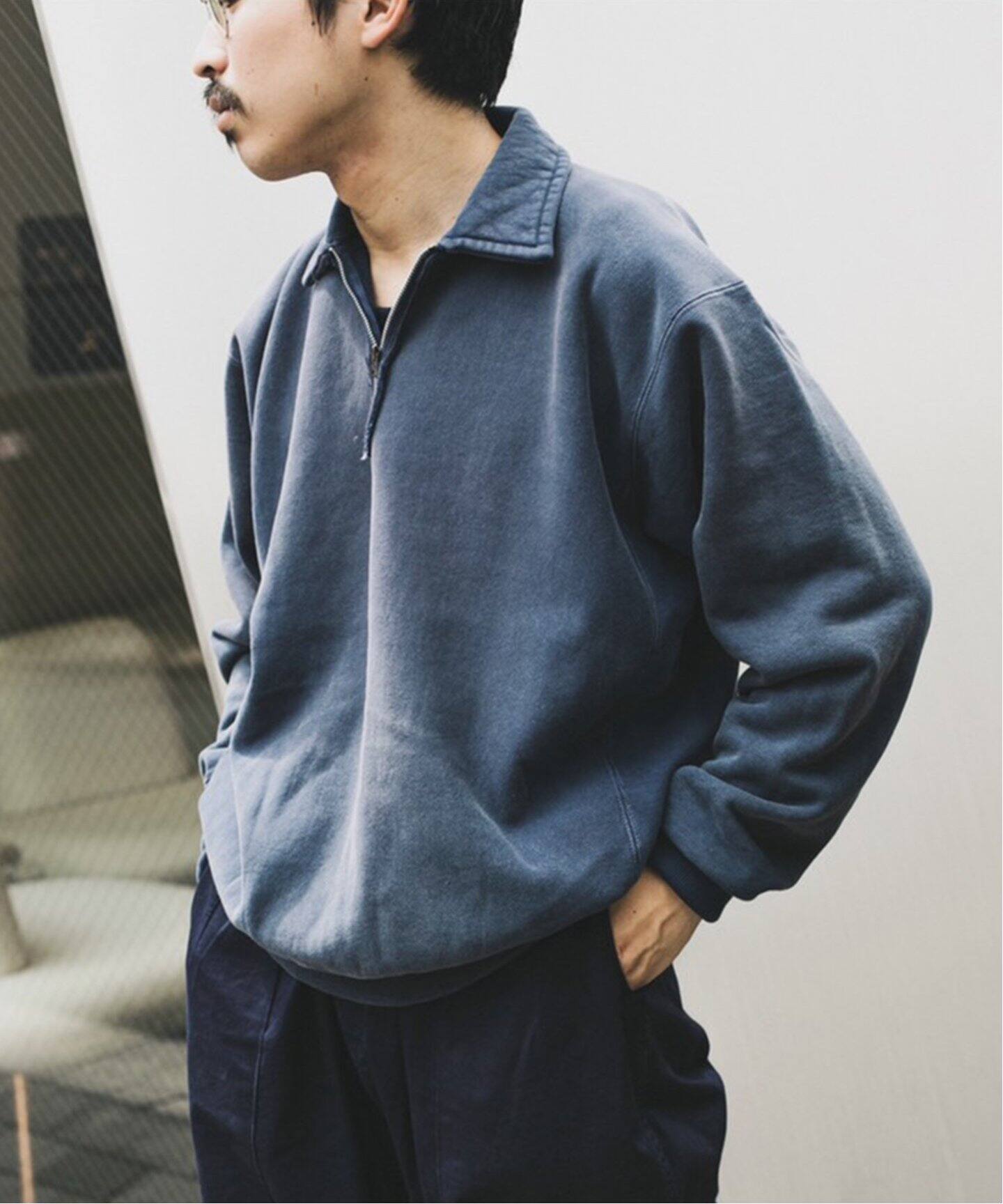 A.PRESSE/アプレッセ】Vintage Half Zip Sweatshirt（Tシャツ  