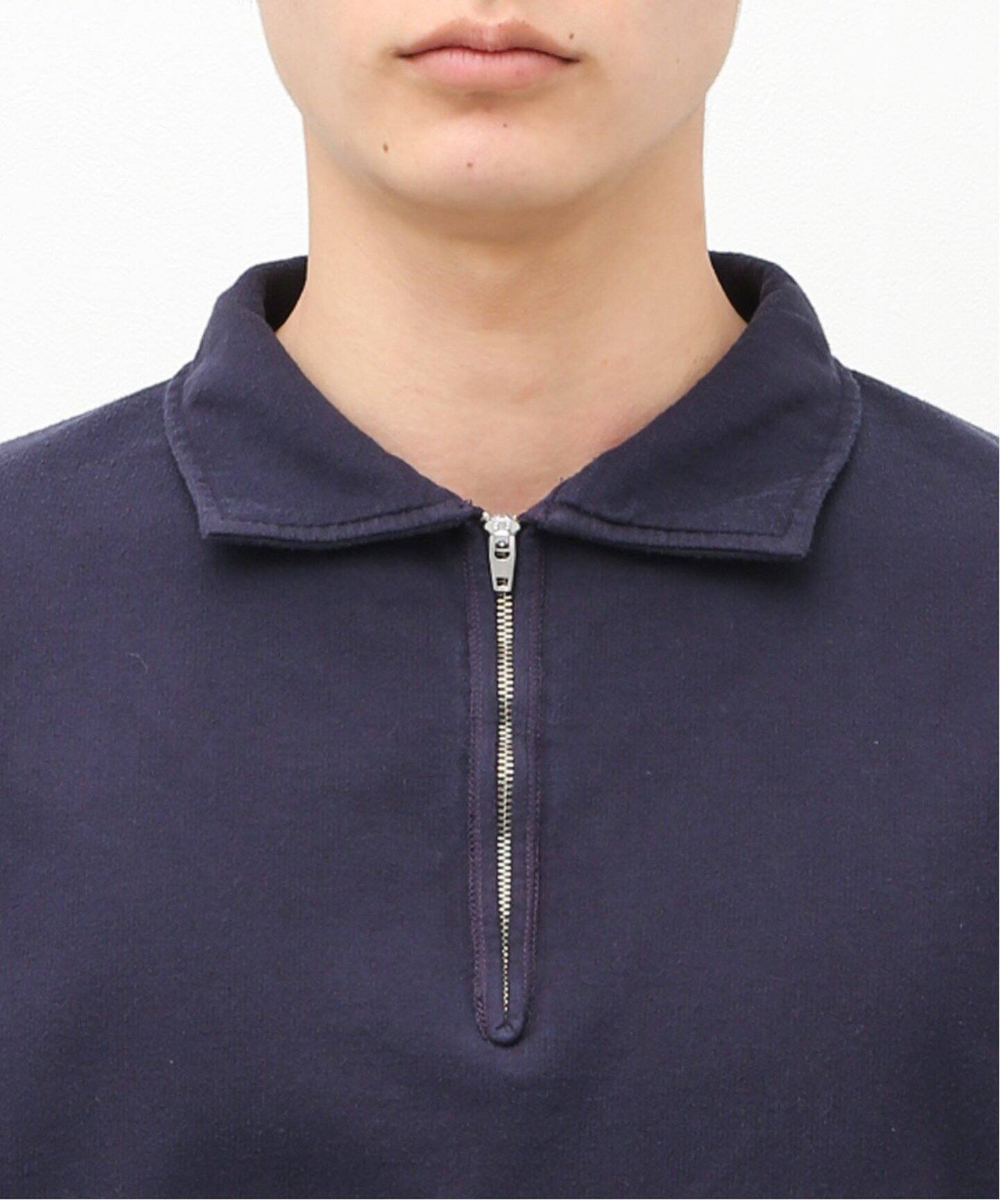 COMOLI / コモリ】cotton silk jersey halfzip p/o（Tシャツ 