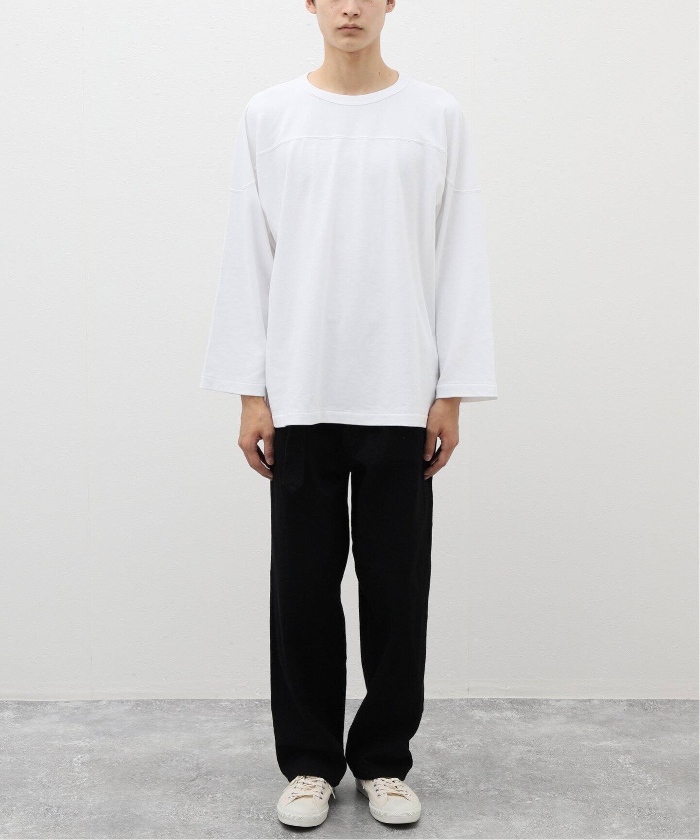 COMOLI / コモリ】フットボールTシャツ（Tシャツ／カットソー）｜L 