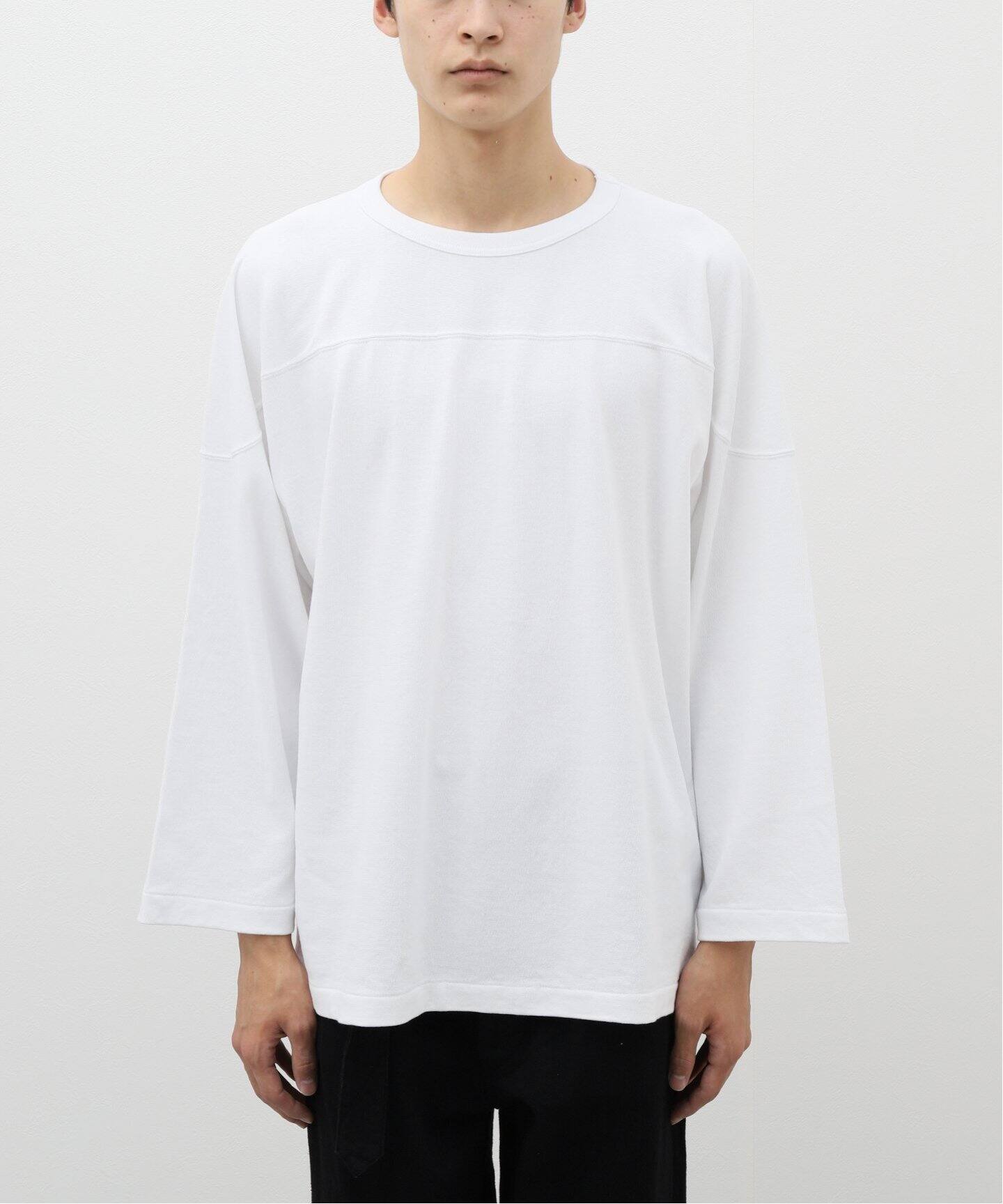 COMOLI / コモリ】フットボールTシャツ（Tシャツ／カットソー）｜L 