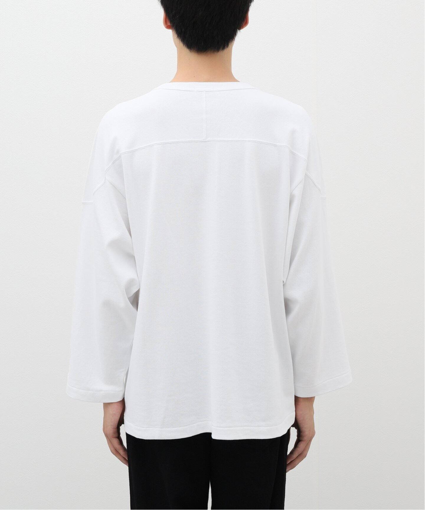 COMOLI / コモリ】フットボールTシャツ（Tシャツ／カットソー）｜L 