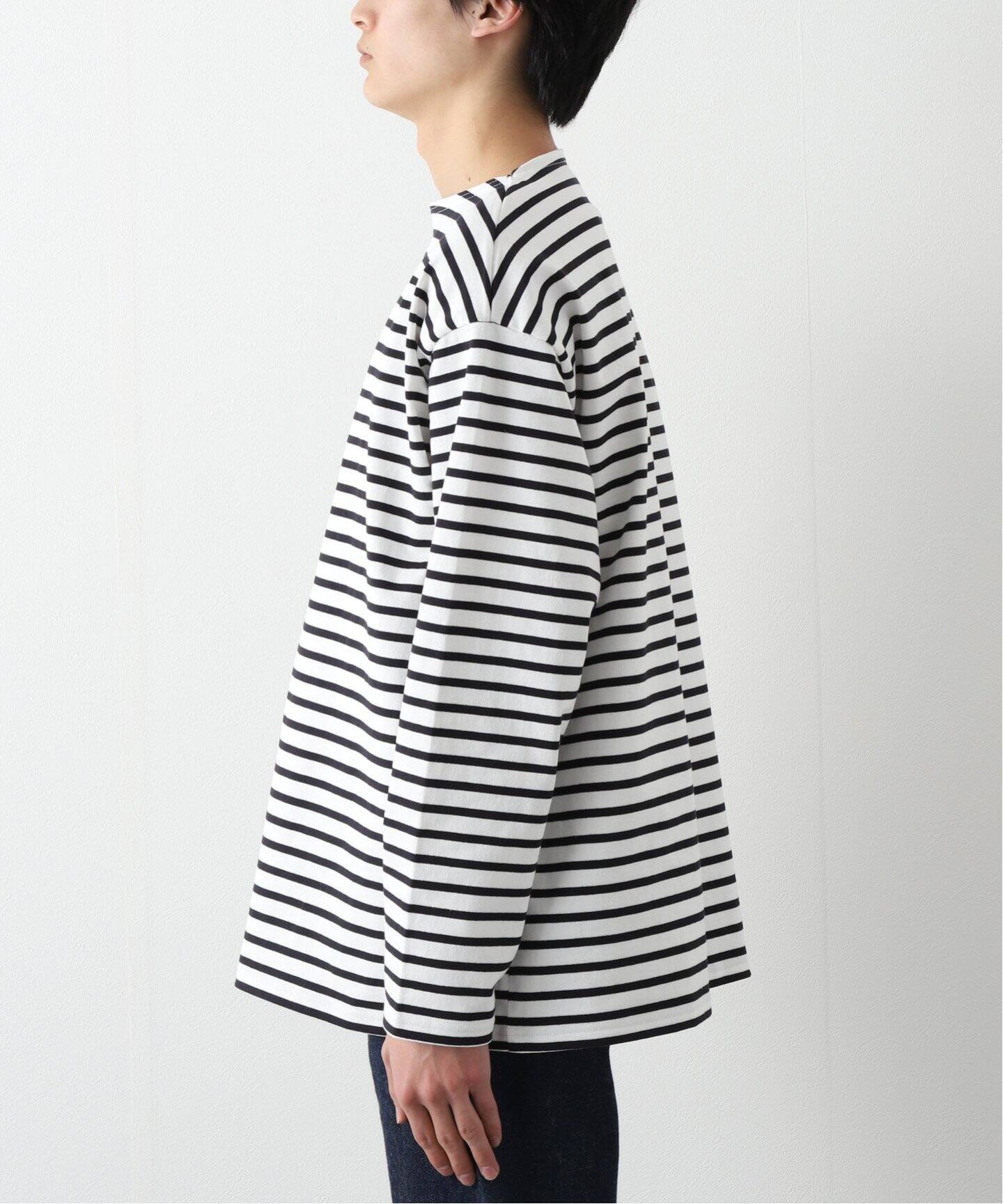 LE / エルイー】WIDE バスクシャツ（Tシャツ／カットソー）｜L
