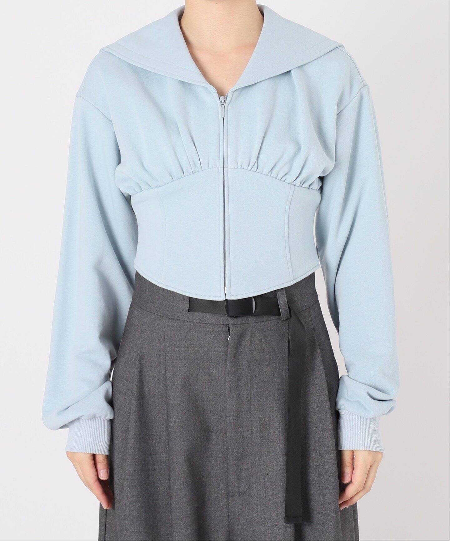 zip up sailor TOP（Tシャツ／カットソー）｜Charles Chaton（シャルル 