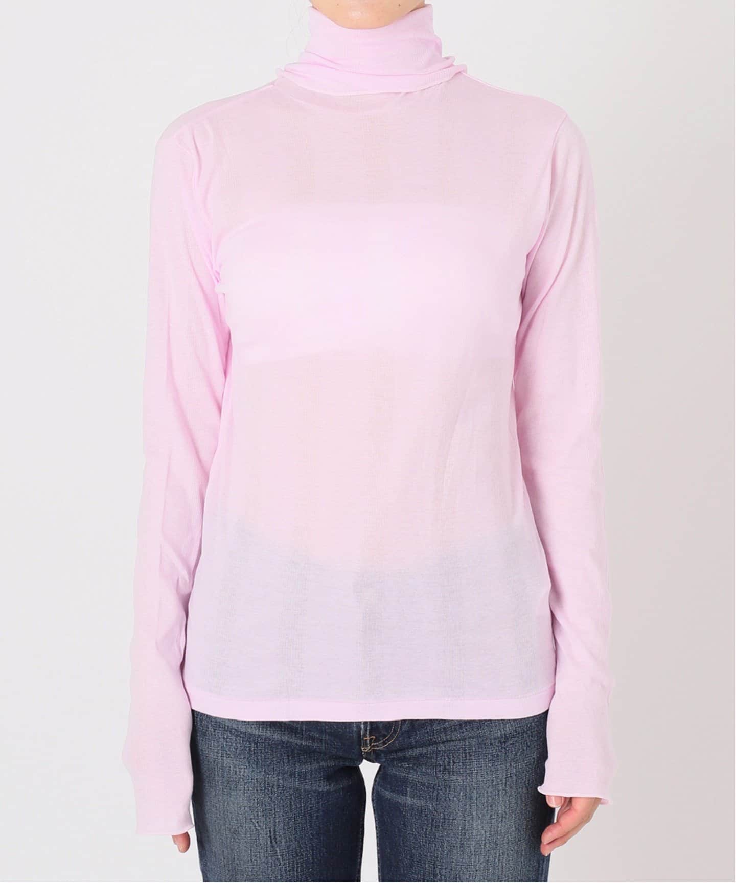 完売色　EDIT.FOR LULU コットン シアータートル　ピンク EDIT.FOR LULU - 完売色 EDIT.FOR LULU コットン シアータートル