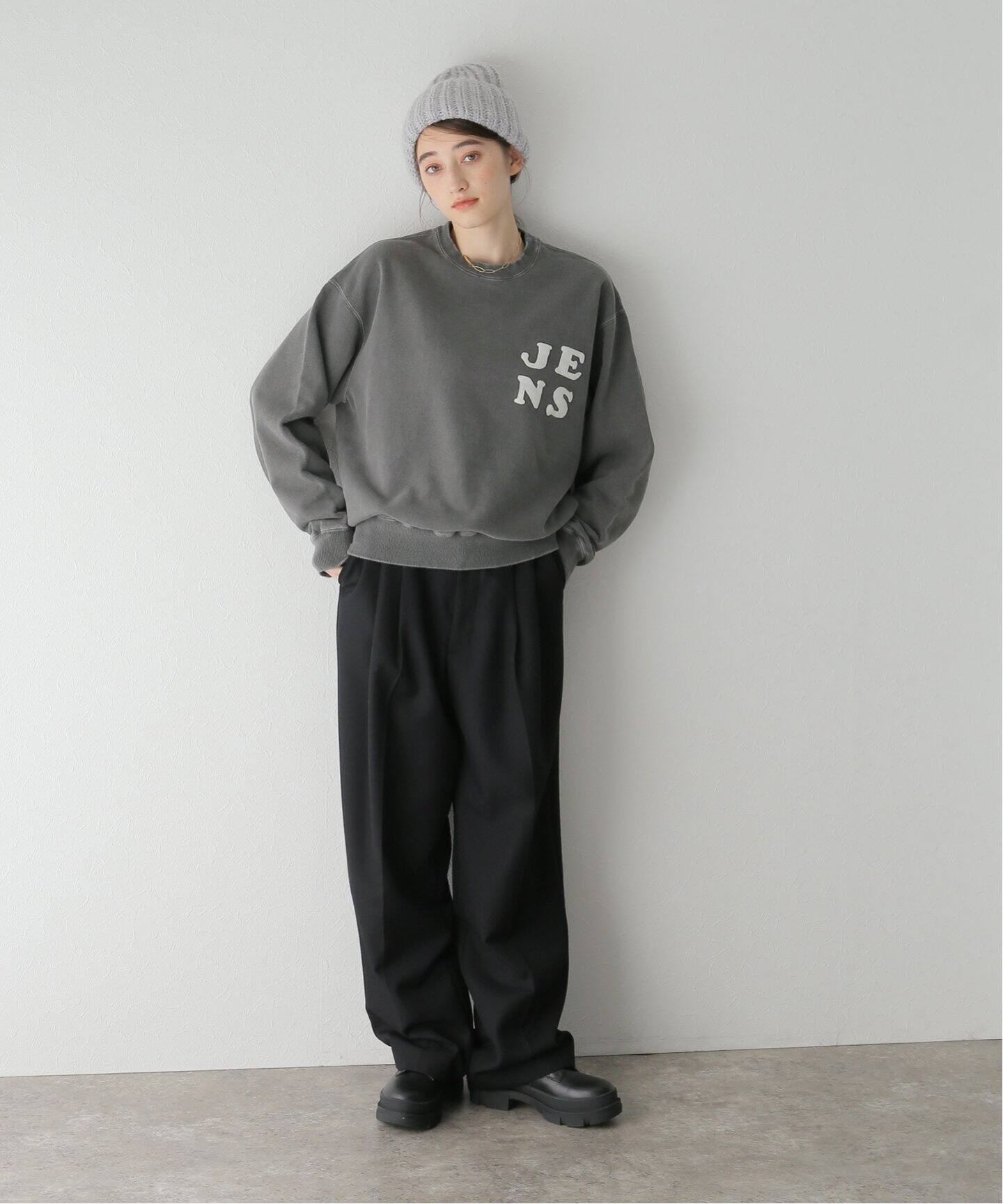 KURO / クロ】17/-ROUND SHAPE DYED [JENS]（スウェット）｜BOICE FROM 