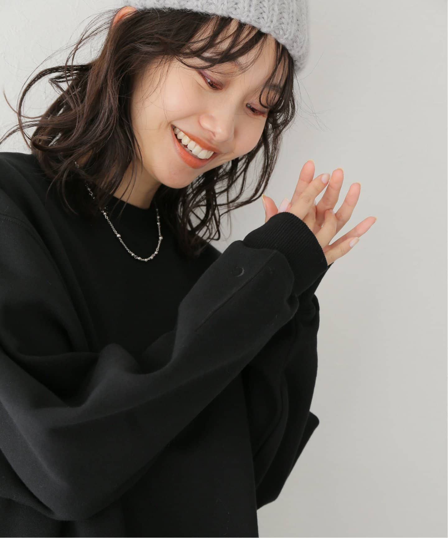 CLANE ブラック ニット帽 【公式通販】