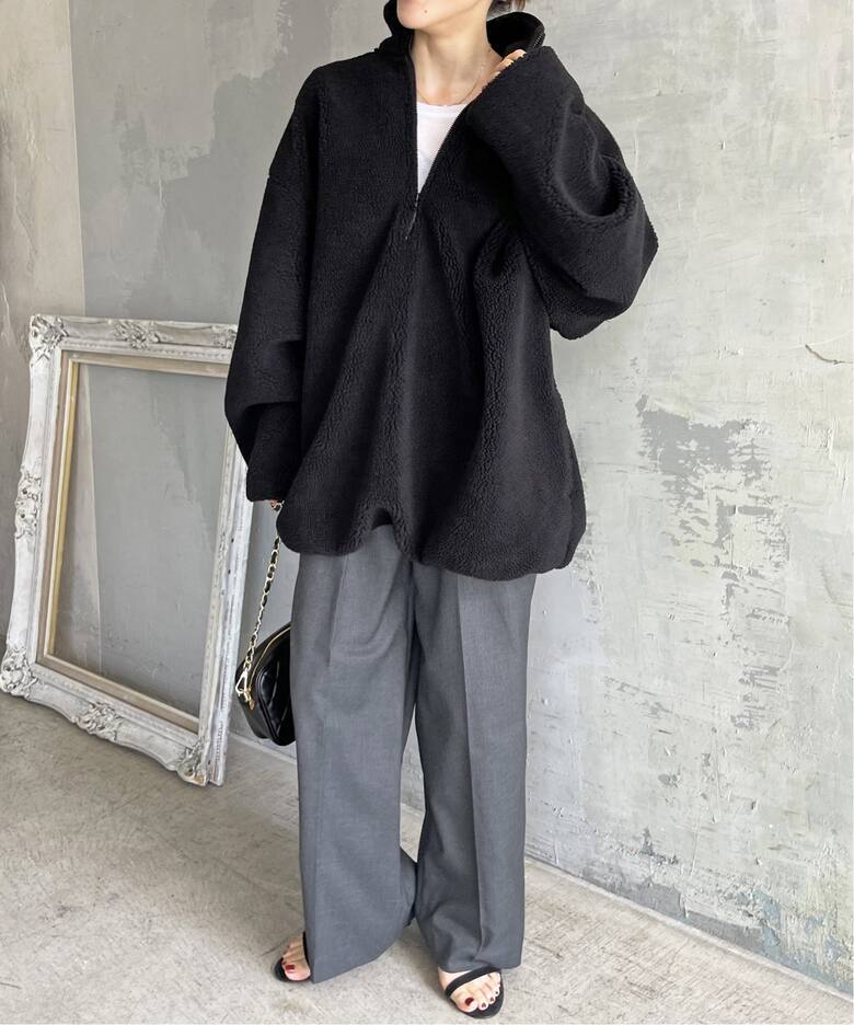 ≪追加≫ボアハーフジッププルオーバー（その他トップス）｜Spick and 