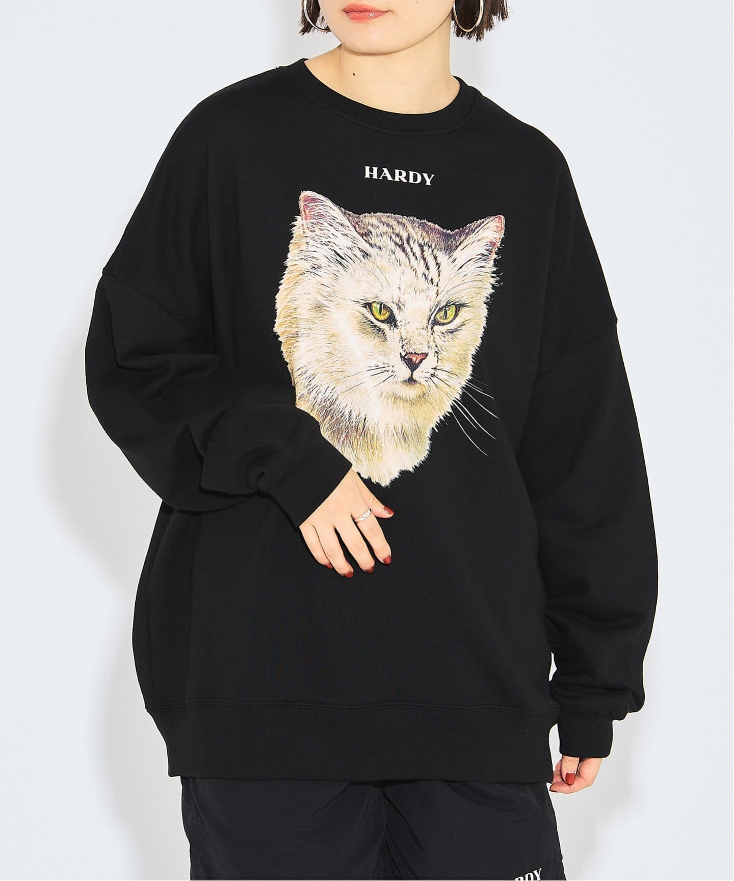 HARDY NOIR CAT プリント スウェット