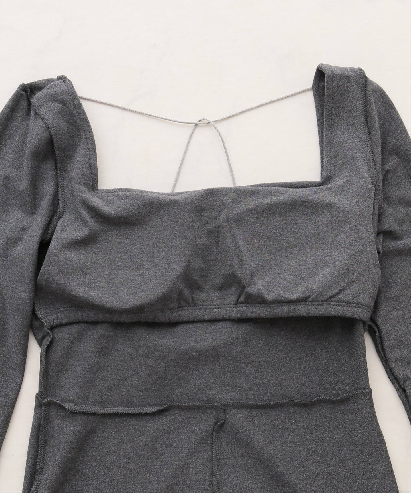 determ/デターム】Square Neck Romper（Tシャツ／カットソー）｜Spick 