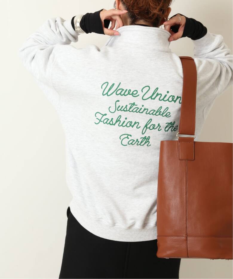 WAVE UNION / ウェーブ ユニオン】別注HIGH NECK ZIP PULL OVER 