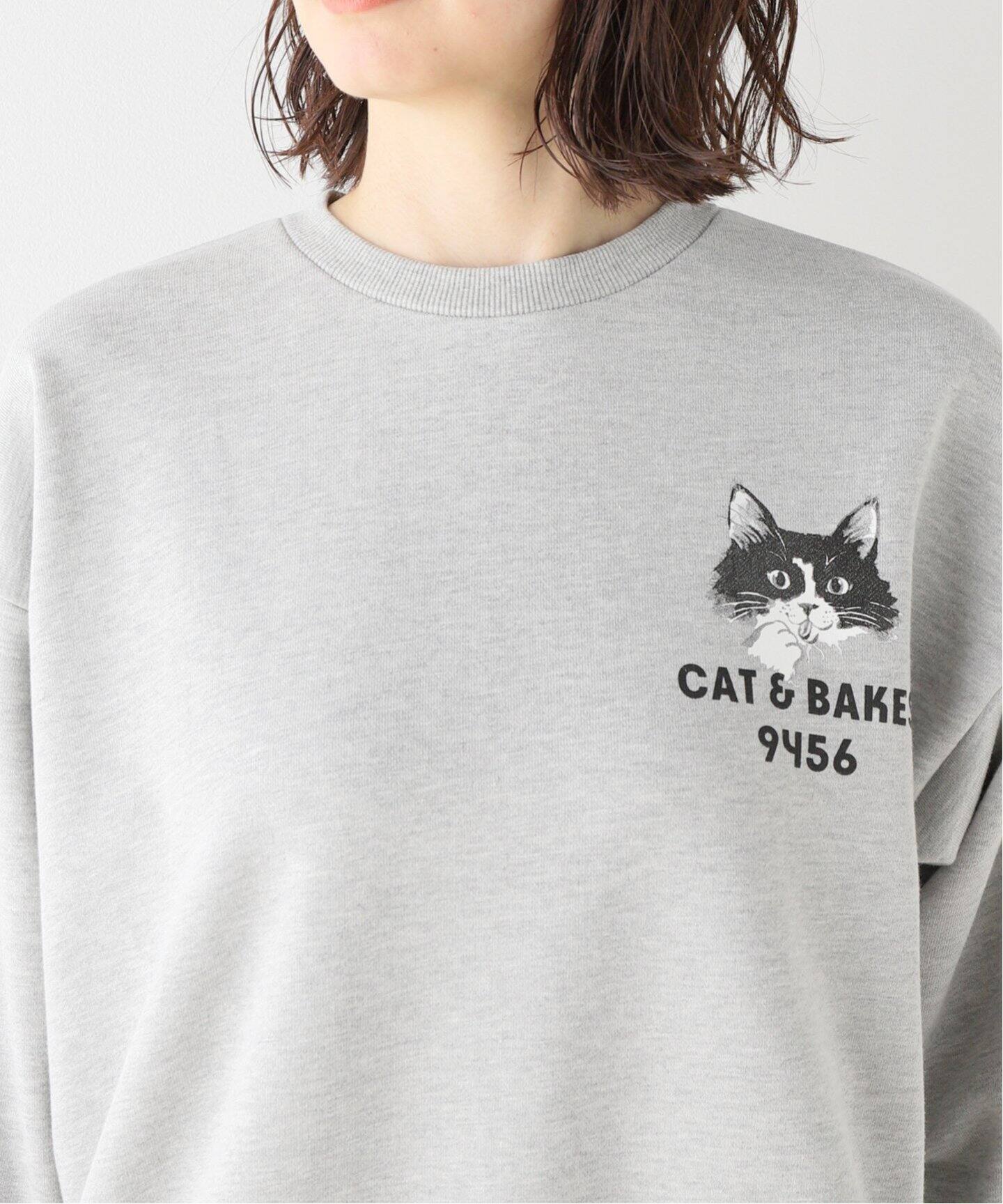 ≪静岡店+WEB限定≫【CATBAKES 9456】プリントスウェット（スウェット  