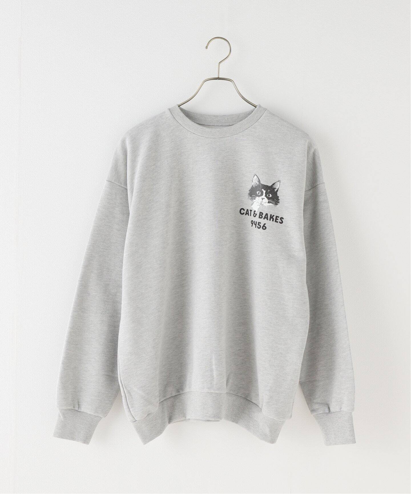 ≪静岡店+WEB限定≫【CATBAKES 9456】プリントスウェット（スウェット  