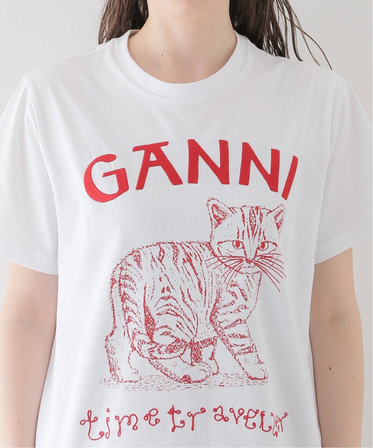 GANNI/ガニー】 Future Heavy Jersey Relaxed Tshirt（Tシャツ 