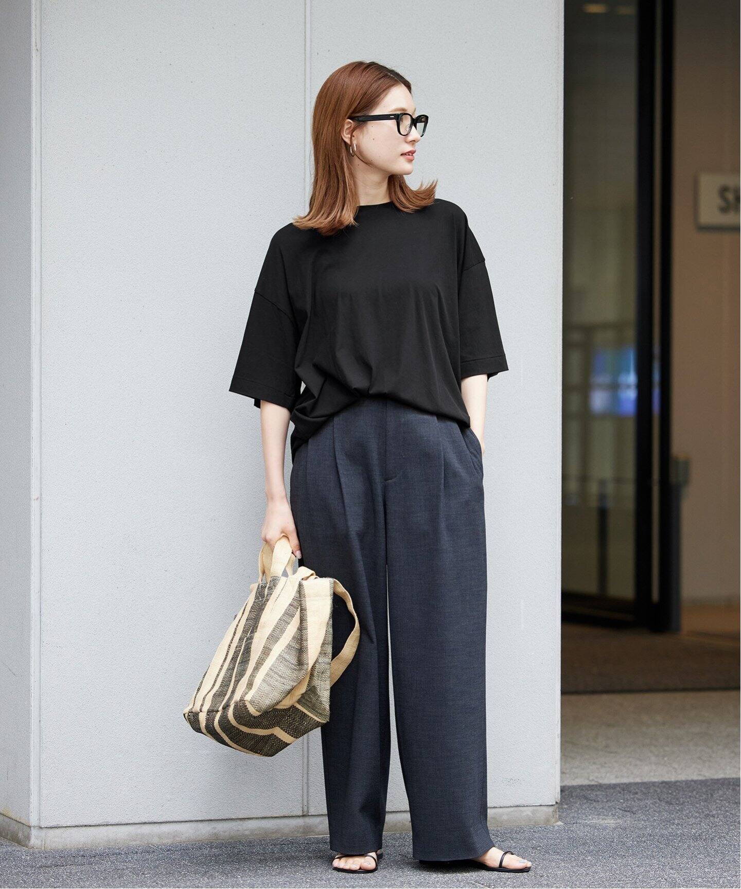 ATON/エイトン】60/FRESCA OVERSIZED T-SHIRTS（Tシャツ／カットソー 