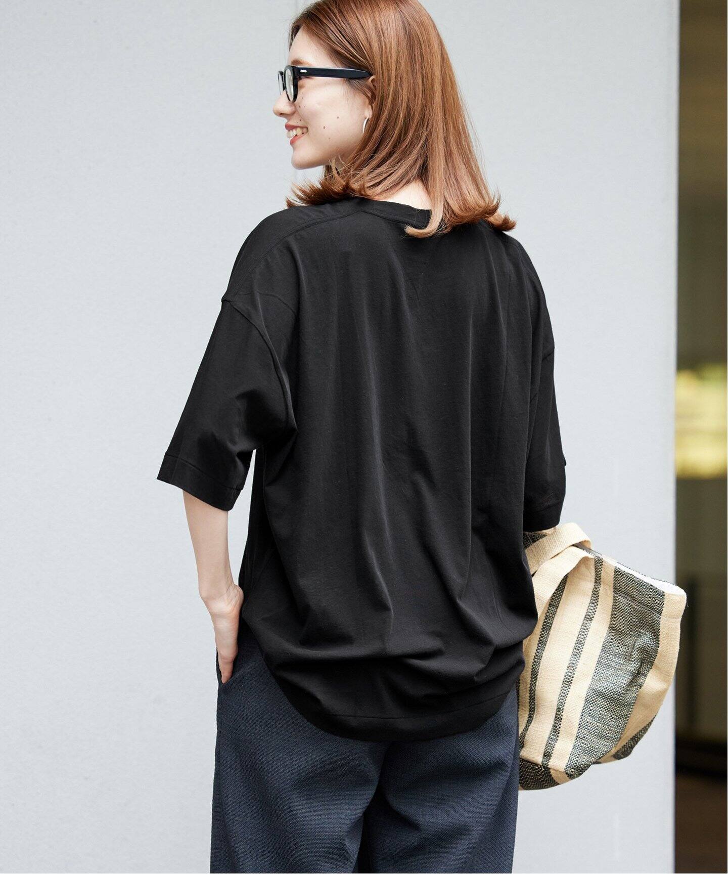 ATON/エイトン】60/FRESCA OVERSIZED T-SHIRTS（Tシャツ／カットソー 