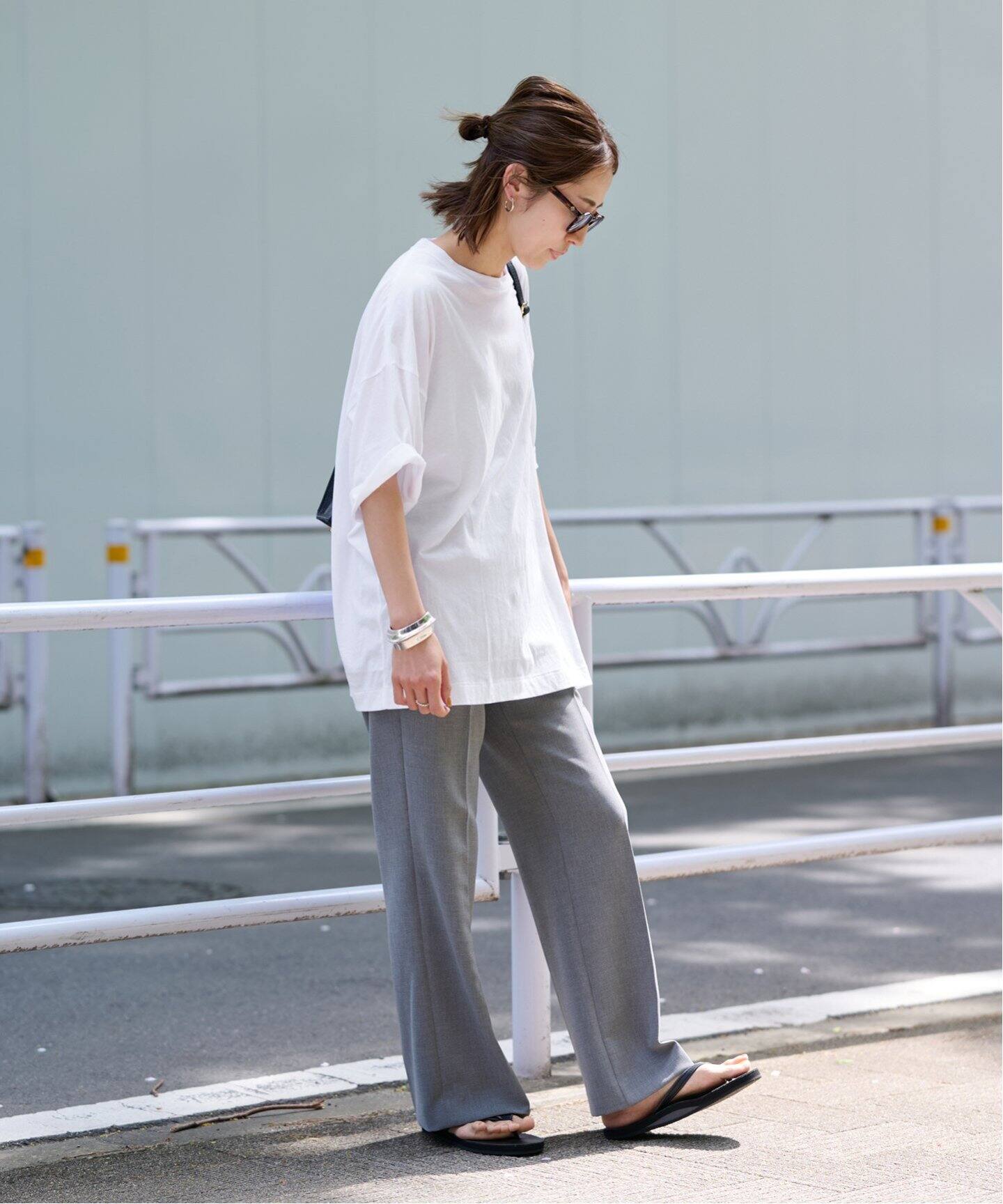 ATON/エイトン】60/FRESCA OVERSIZED T-SHIRTS（Tシャツ／カットソー 