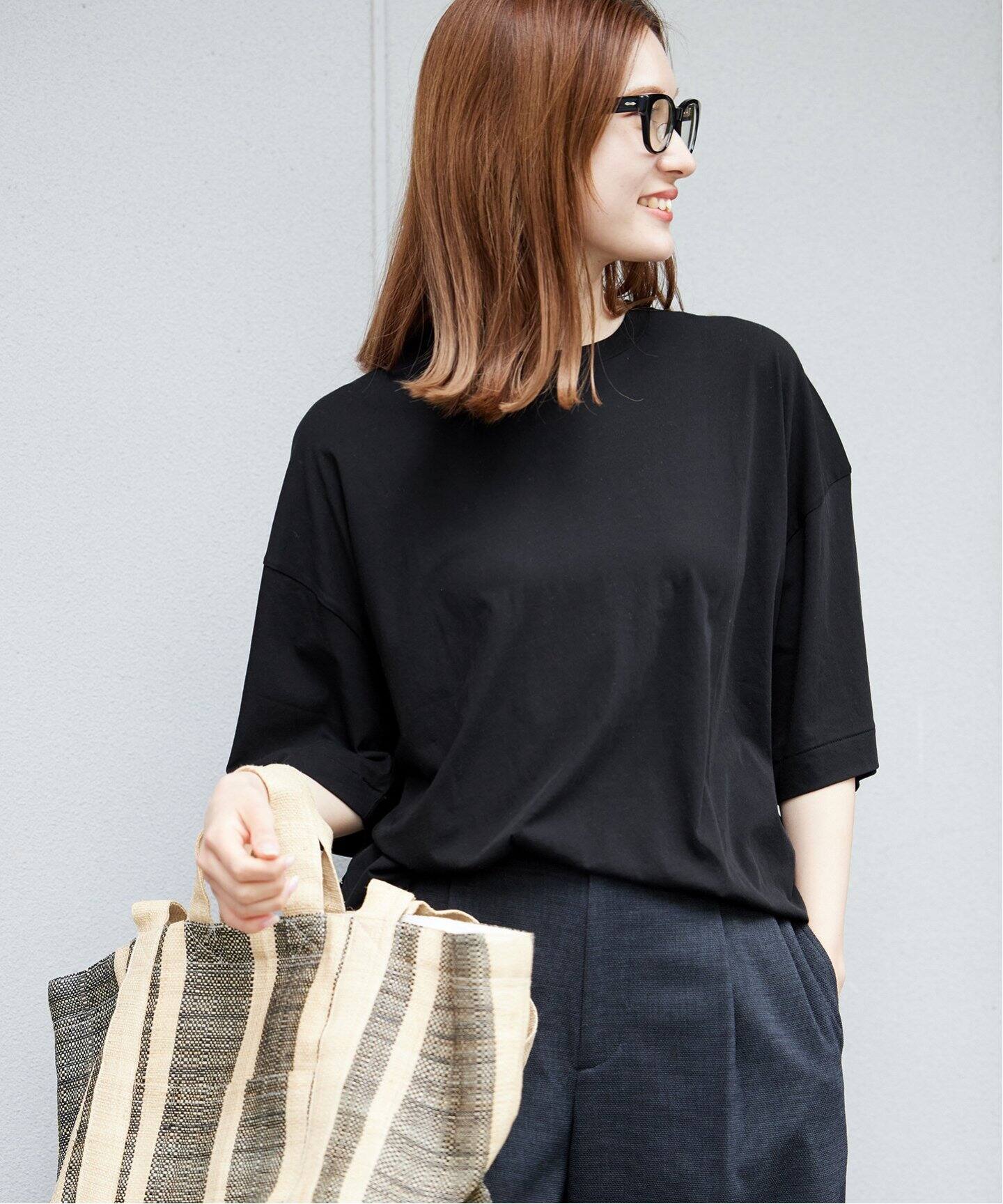 ATON/エイトン】60/FRESCA OVERSIZED T-SHIRTS（Tシャツ／カットソー 