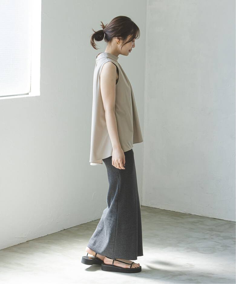 ノースリーブドレープトップ（Tシャツ／カットソー）｜NOBLE（ノーブル  