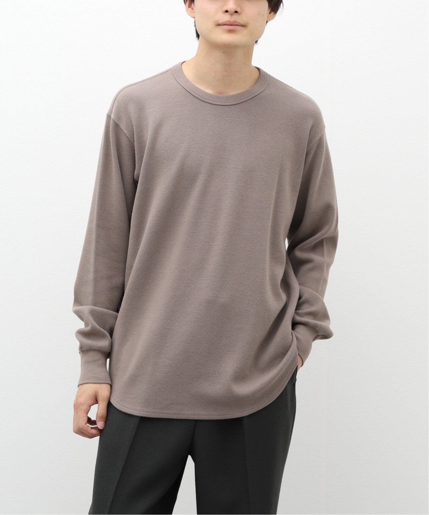 ハニカム ロングスリーブ クルーネック（Tシャツ／カットソー 