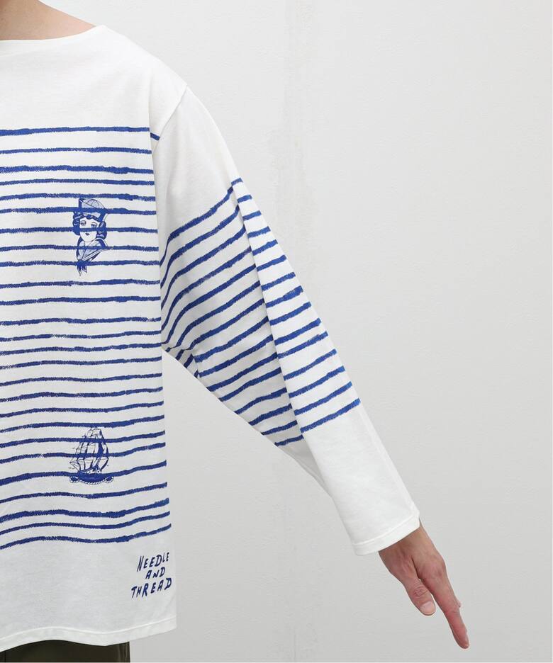 M.A ペイントボーダー バスクシャツ（Tシャツ／カットソー）｜EDIFICE 