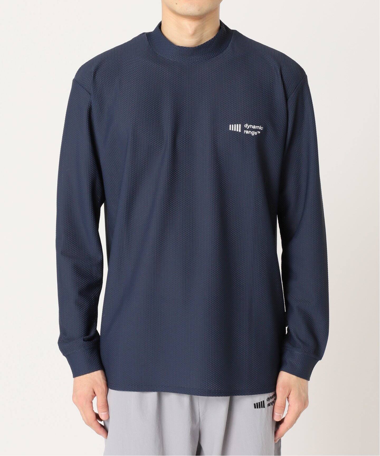 CLUBHAUS / Dynamic Range】別注 ウォームアップ モックネック Tシャツ  