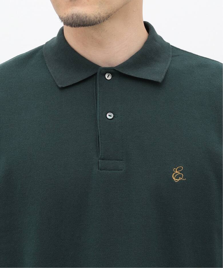 BUREAU / ビューロー】Tuck Stitch L/S ポロシャツ（ポロシャツ 