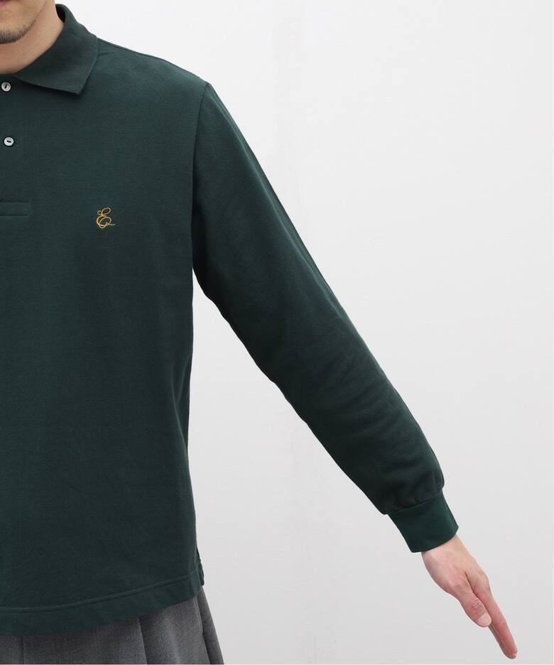 BUREAU / ビューロー】Tuck Stitch L/S ポロシャツ（ポロシャツ 