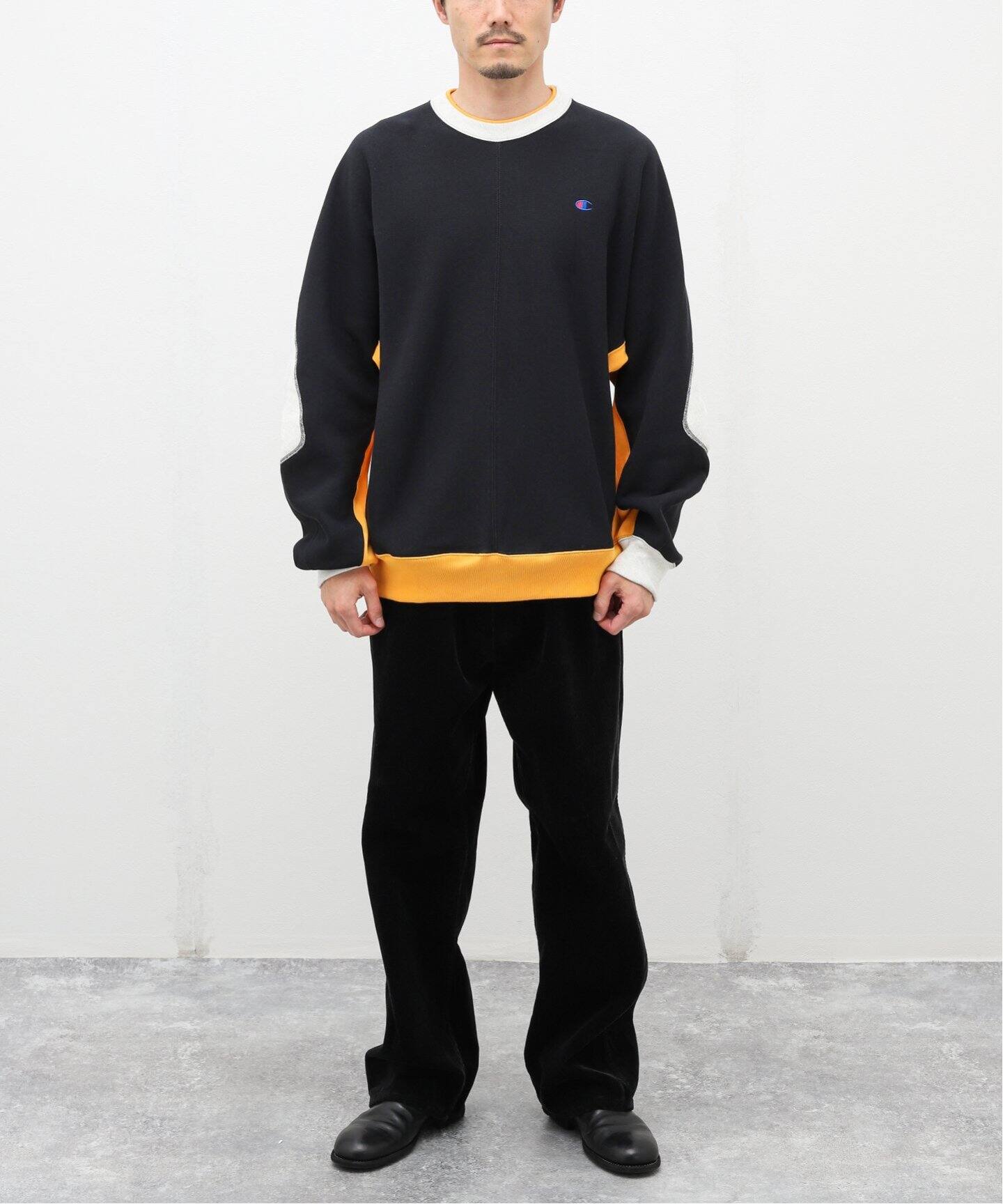N.HOOLYWOOD × Champion】NEW WEAVE クルーネックスウェットシャツ 