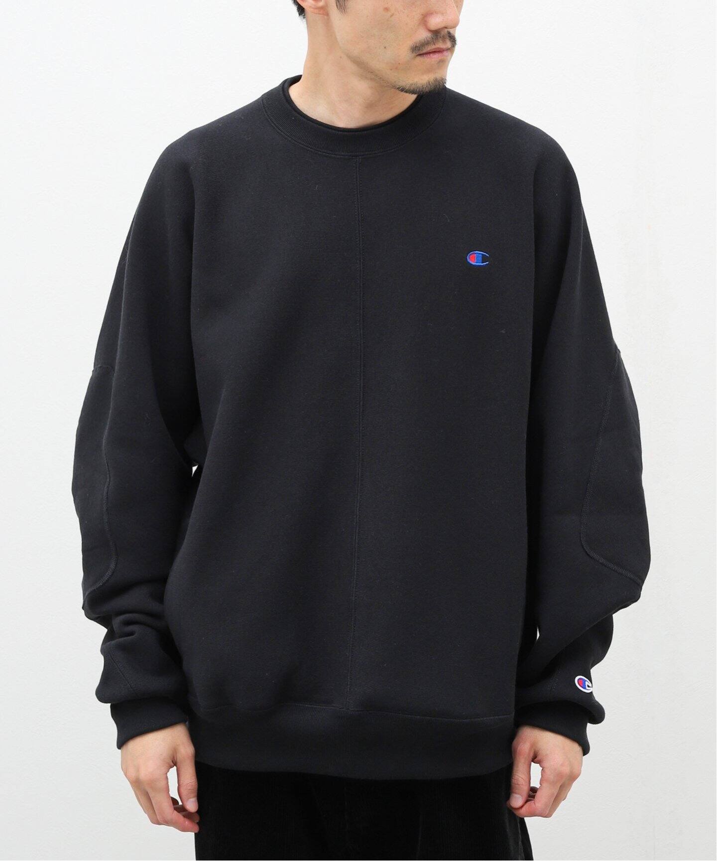 N.HOOLYWOOD × Champion】NEW WEAVE クルーネックスウェットシャツ 