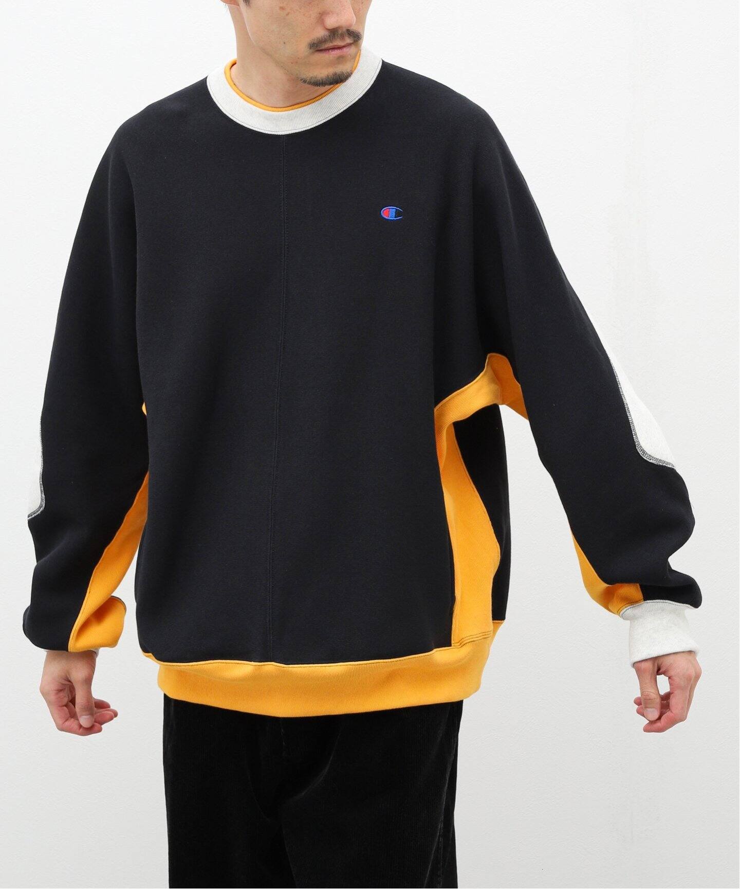 N.HOOLYWOOD × Champion】NEW WEAVE クルーネックスウェットシャツ  