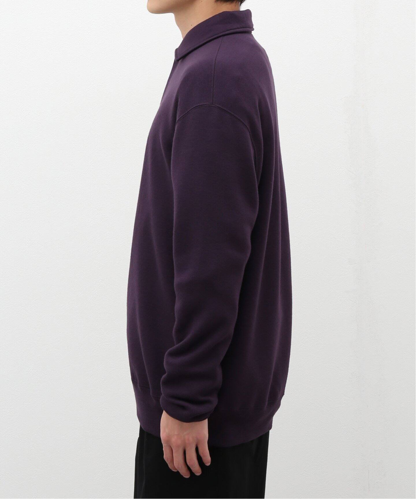 Cale for BOUCLE】 スーパー120s エアーウラケ L/S ポロシャツ