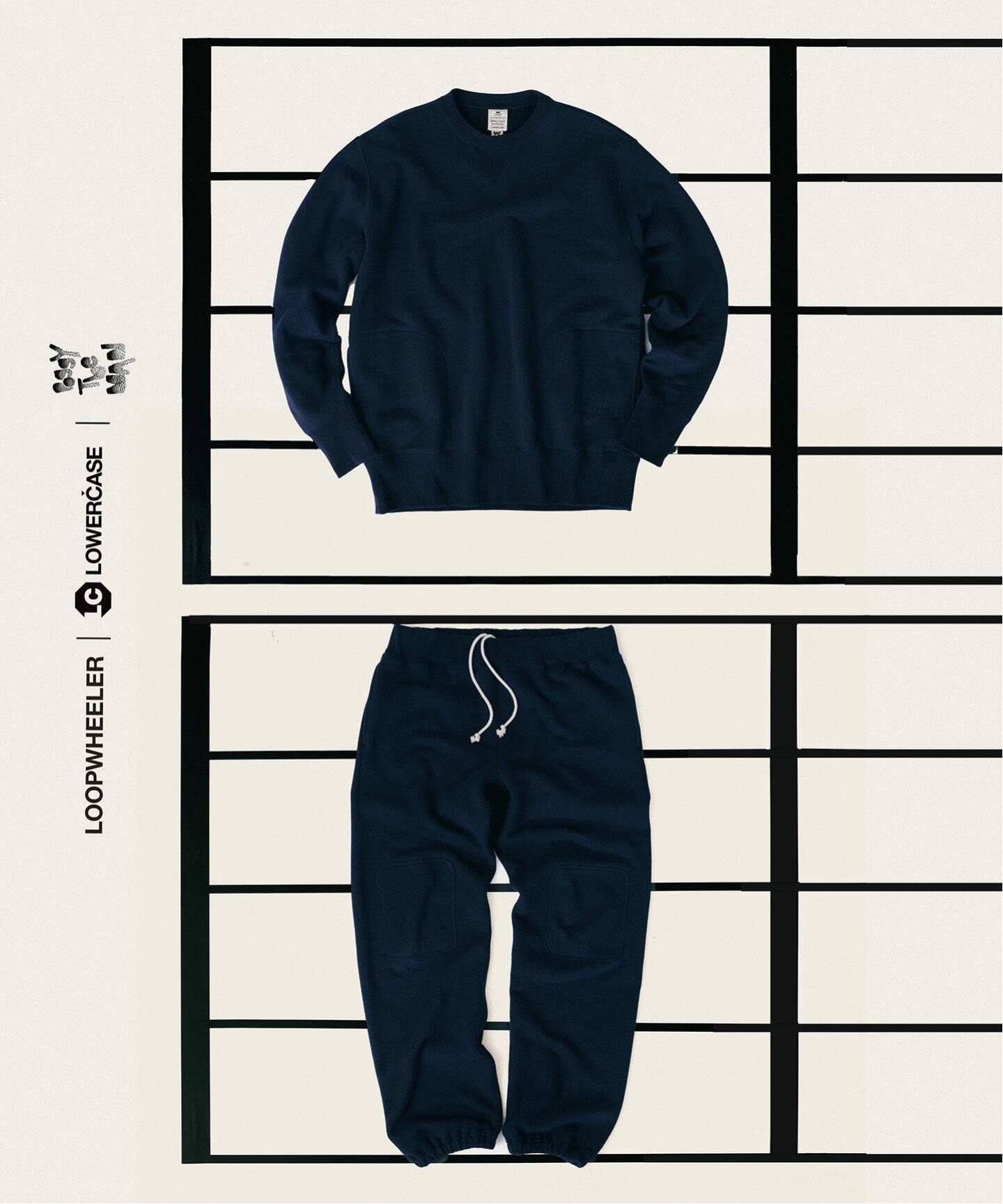 LOOPWHEELER for LOWERCASE × POGGYTHEMAN】別注 クルーネック 