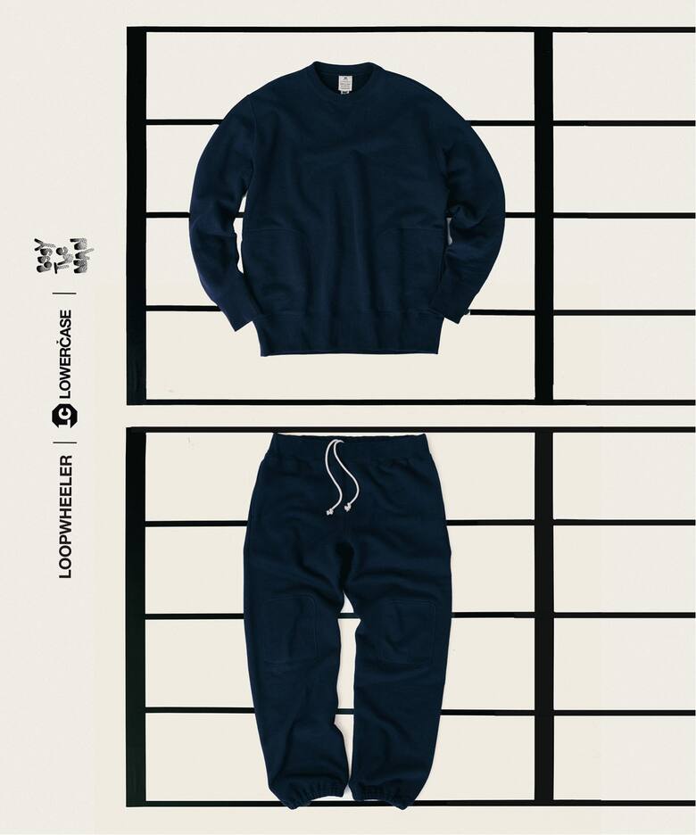 LOOPWHEELER for LOWERCASE × POGGYTHEMAN】別注 クルーネック