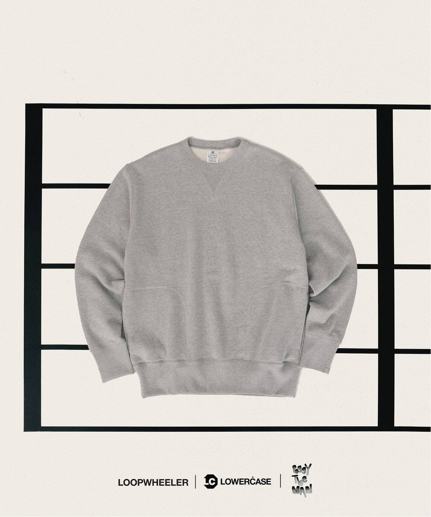 LOOPWHEELER for LOWERCASE × POGGYTHEMAN】別注 クルーネック  