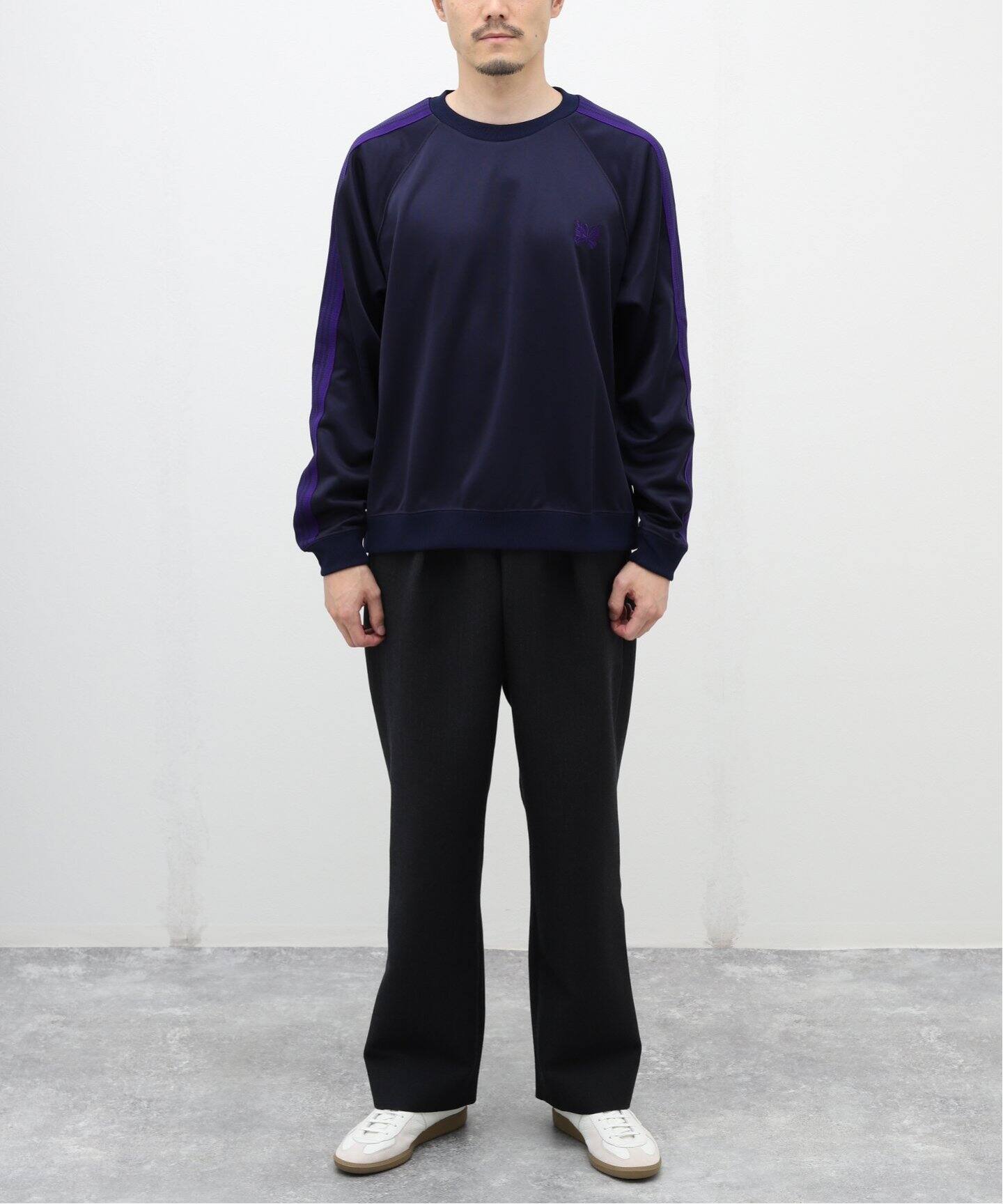 NEEDLES / ニードルズ】Track Crew Neck Shirt - Poly Smooth（Tシャツ  