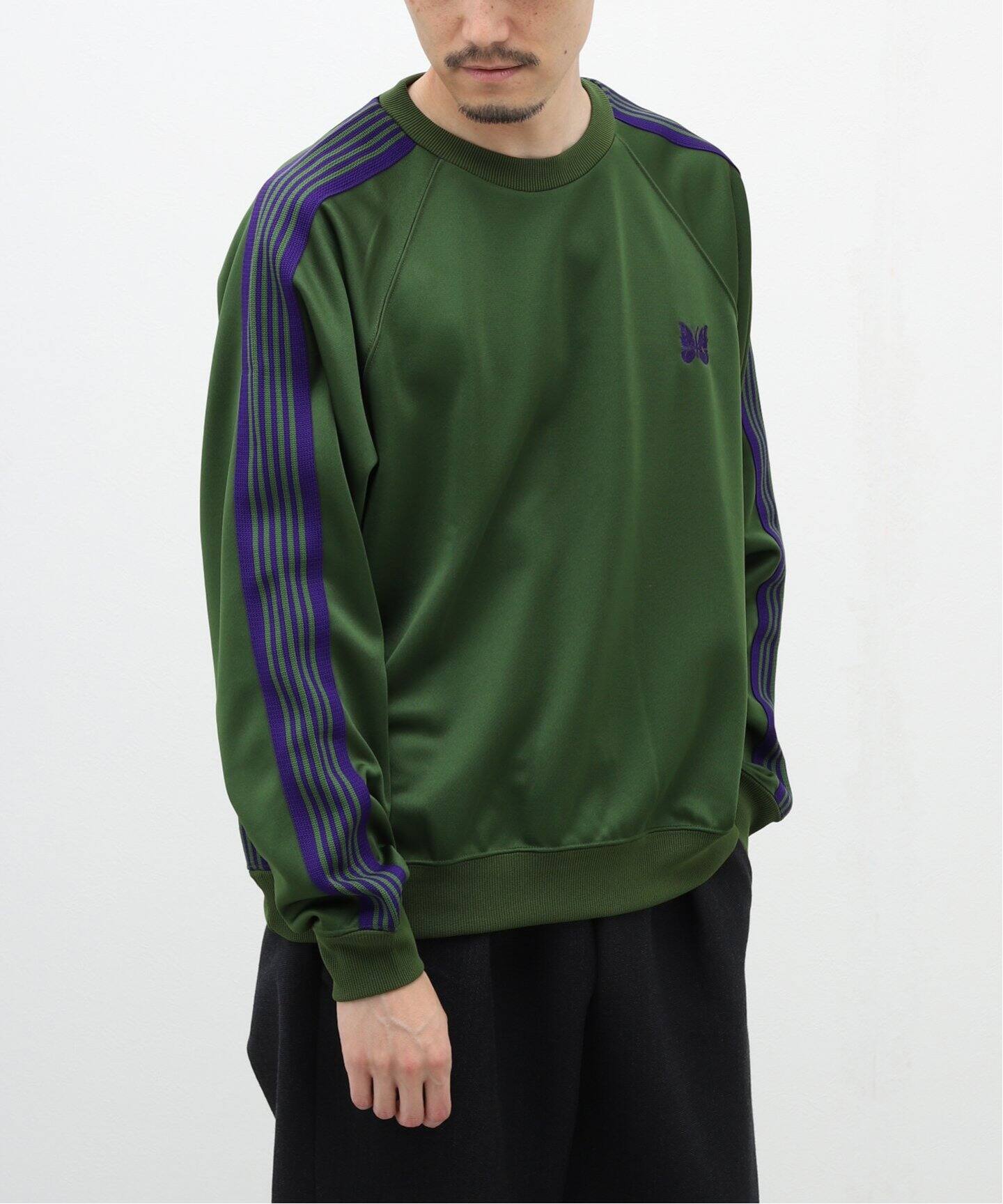 NEEDLES / ニードルズ】Track Crew Neck Shirt - Poly Smooth（Tシャツ 