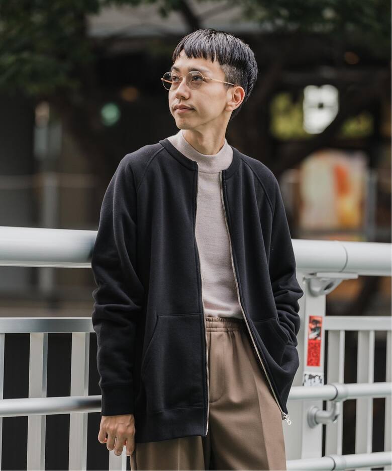 LOOPWHEELER for LOWERCASE】ライトツリウラケ ZIPカーディガン  